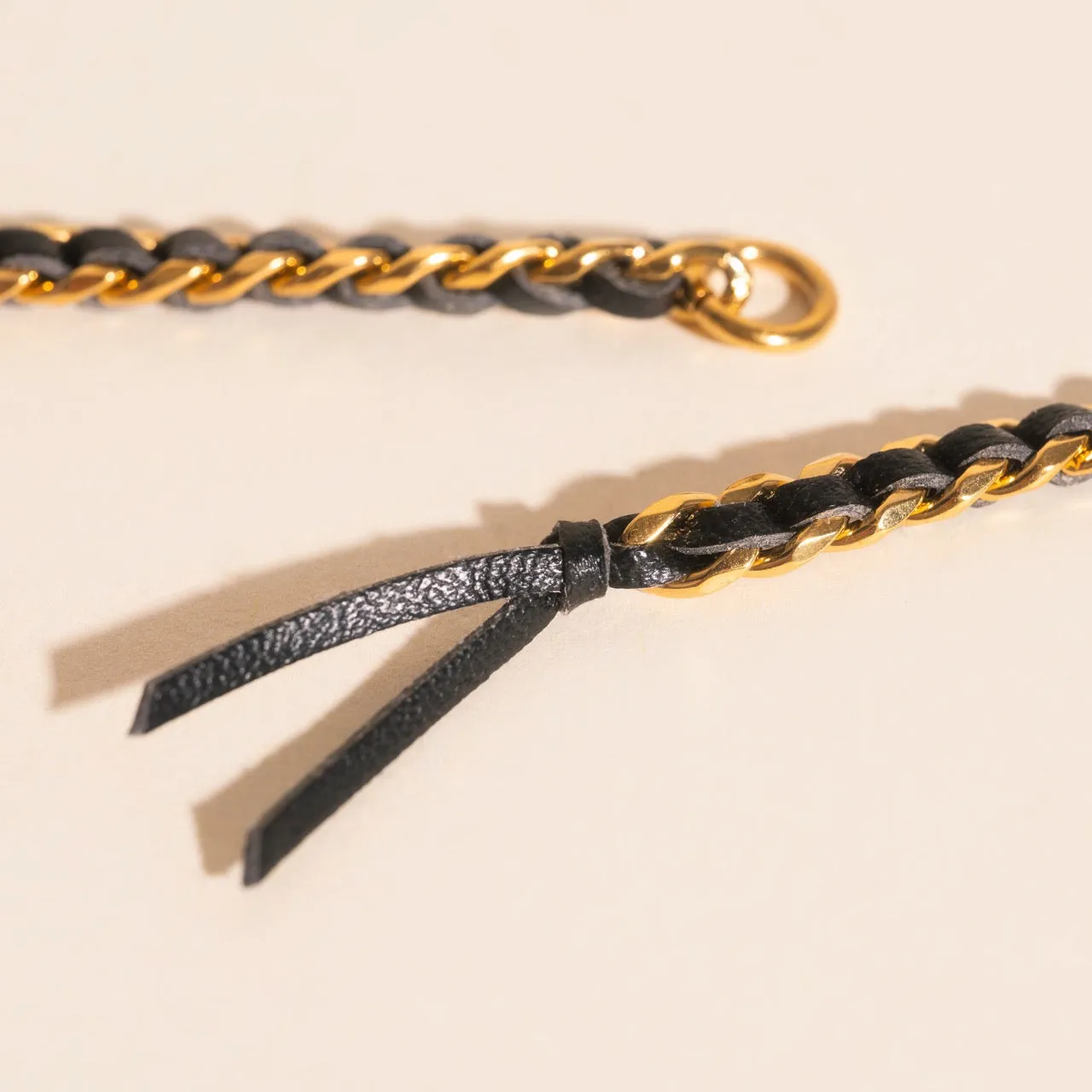 Leather Chain Chunky Huggie Hoop Charms sold by Modcloth product image thumbnail 4