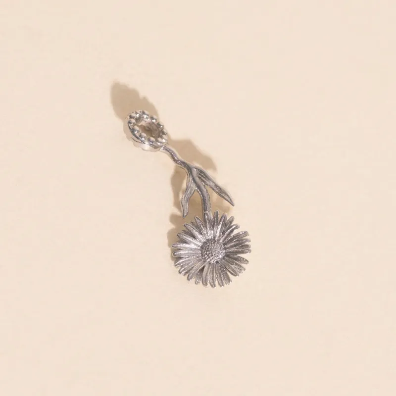 September Aster Birth Flower Necklace Charm sold by Modcloth