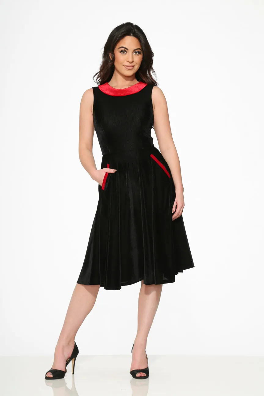 Black Red KurtRoy Swing Dress sold by Modcloth product image thumbnail 5