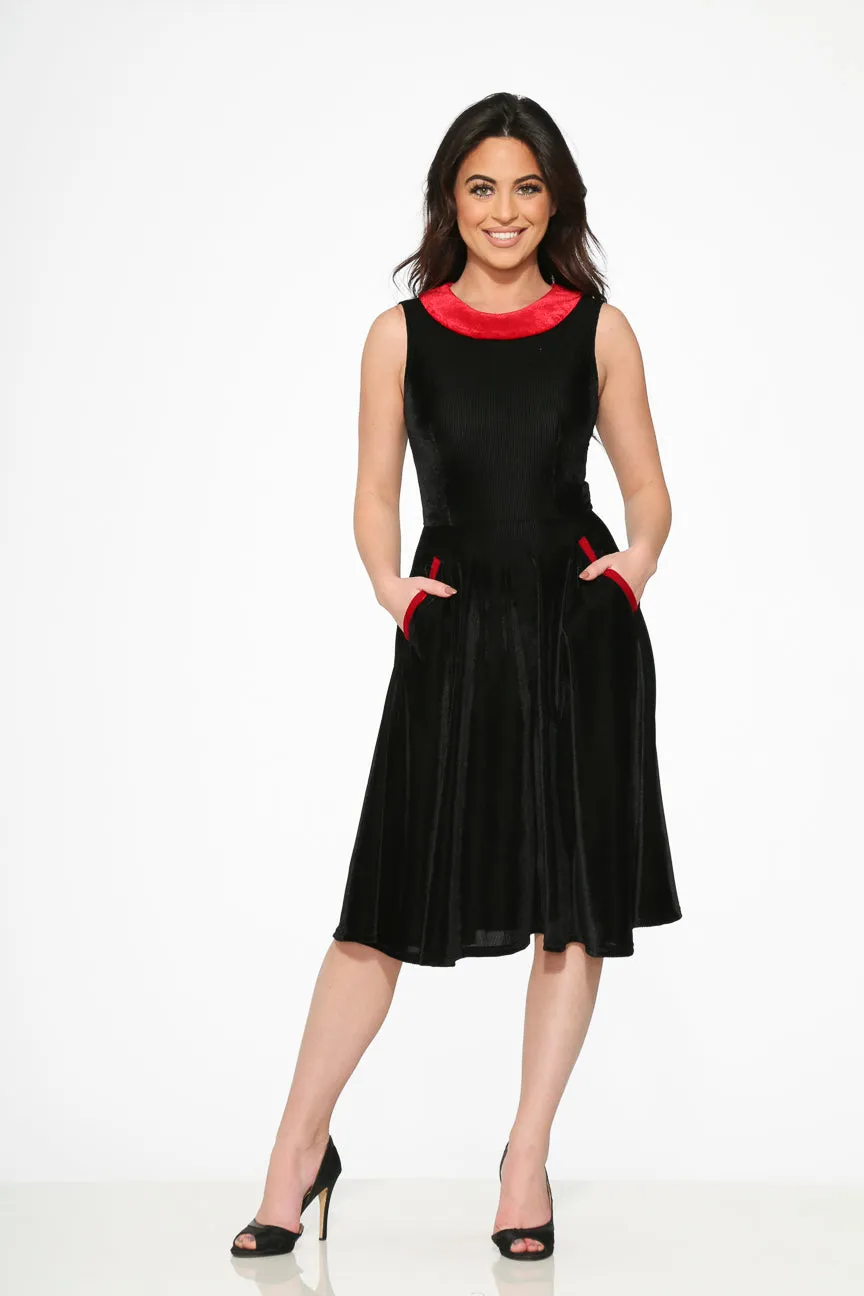 Black Red KurtRoy Swing Dress sold by Modcloth product image thumbnail 4