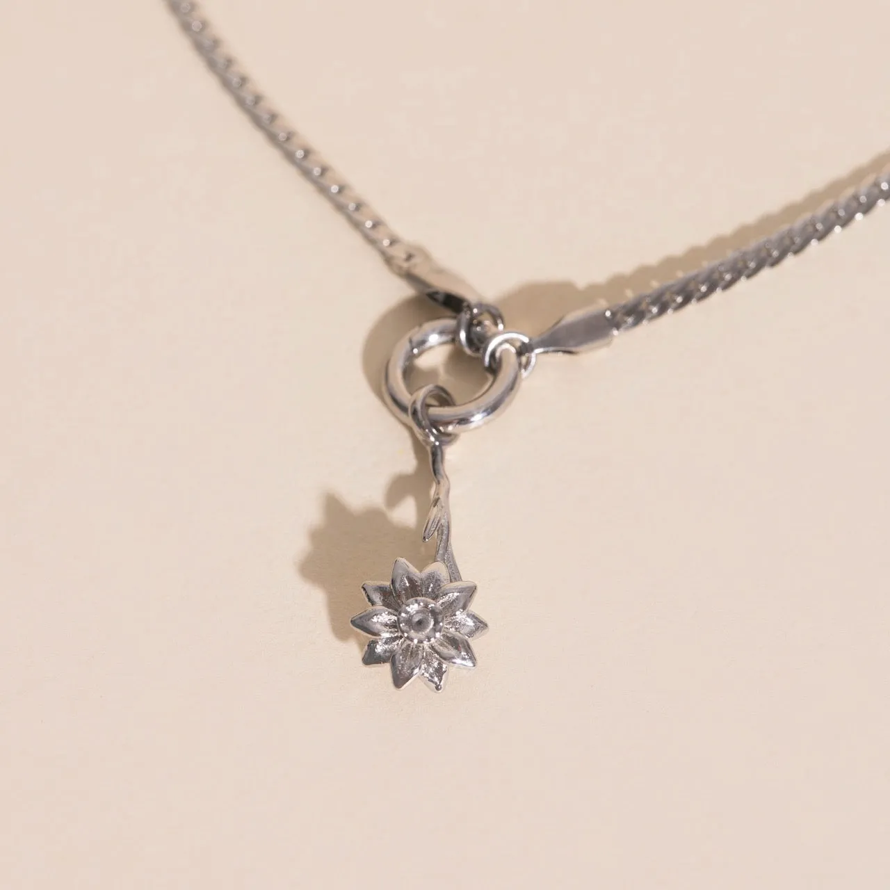 December Narcissus Birth Flower Necklace Charm sold by Modcloth product image thumbnail 3