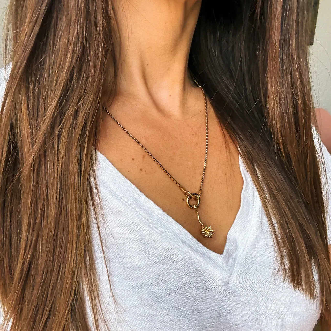 December Narcissus Birth Flower Necklace Charm sold by Modcloth product image thumbnail 2