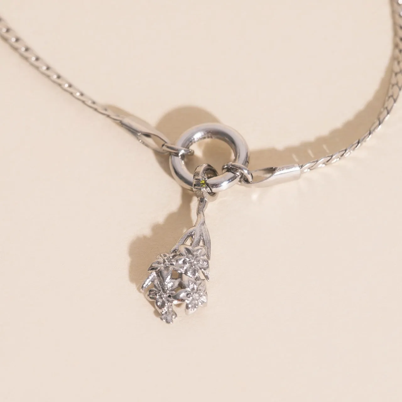 August Gladiolus Birth Flower Necklace Charm sold by Modcloth product image thumbnail 3