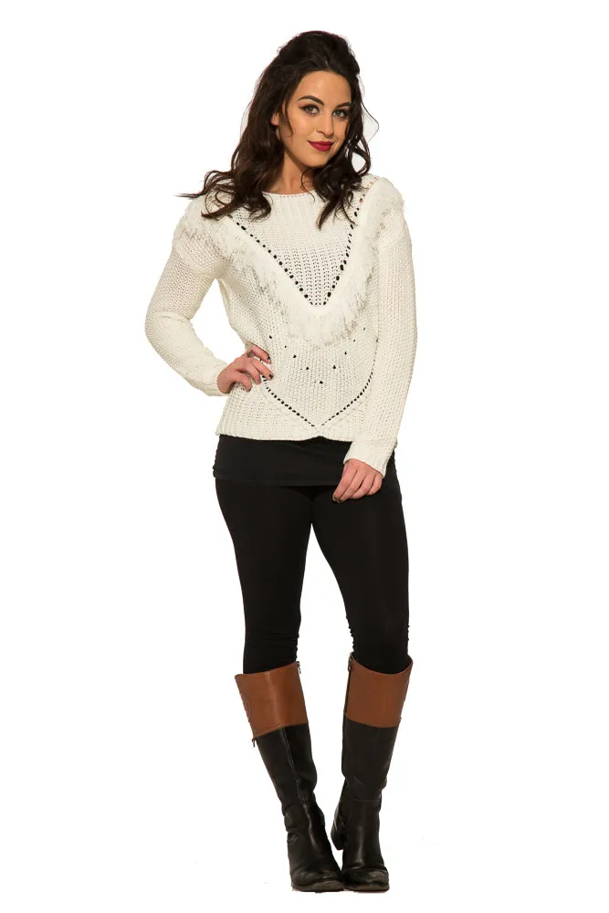 Angel Holm Fringe Sweater sold by Modcloth