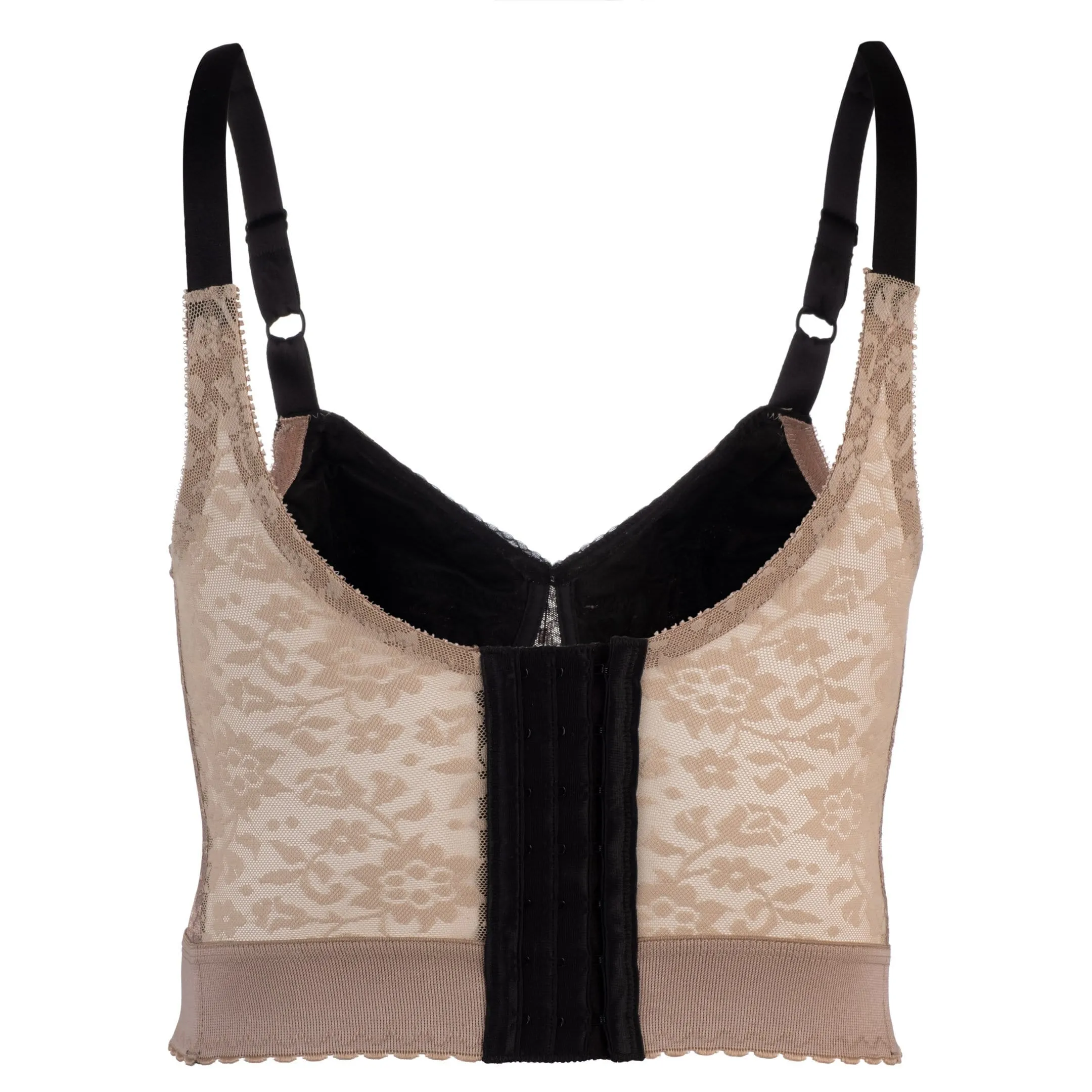 Style 2202 | *Mocha Black* - Longline Wireless Expandable Cup Bra sold by Modcloth product image thumbnail 4