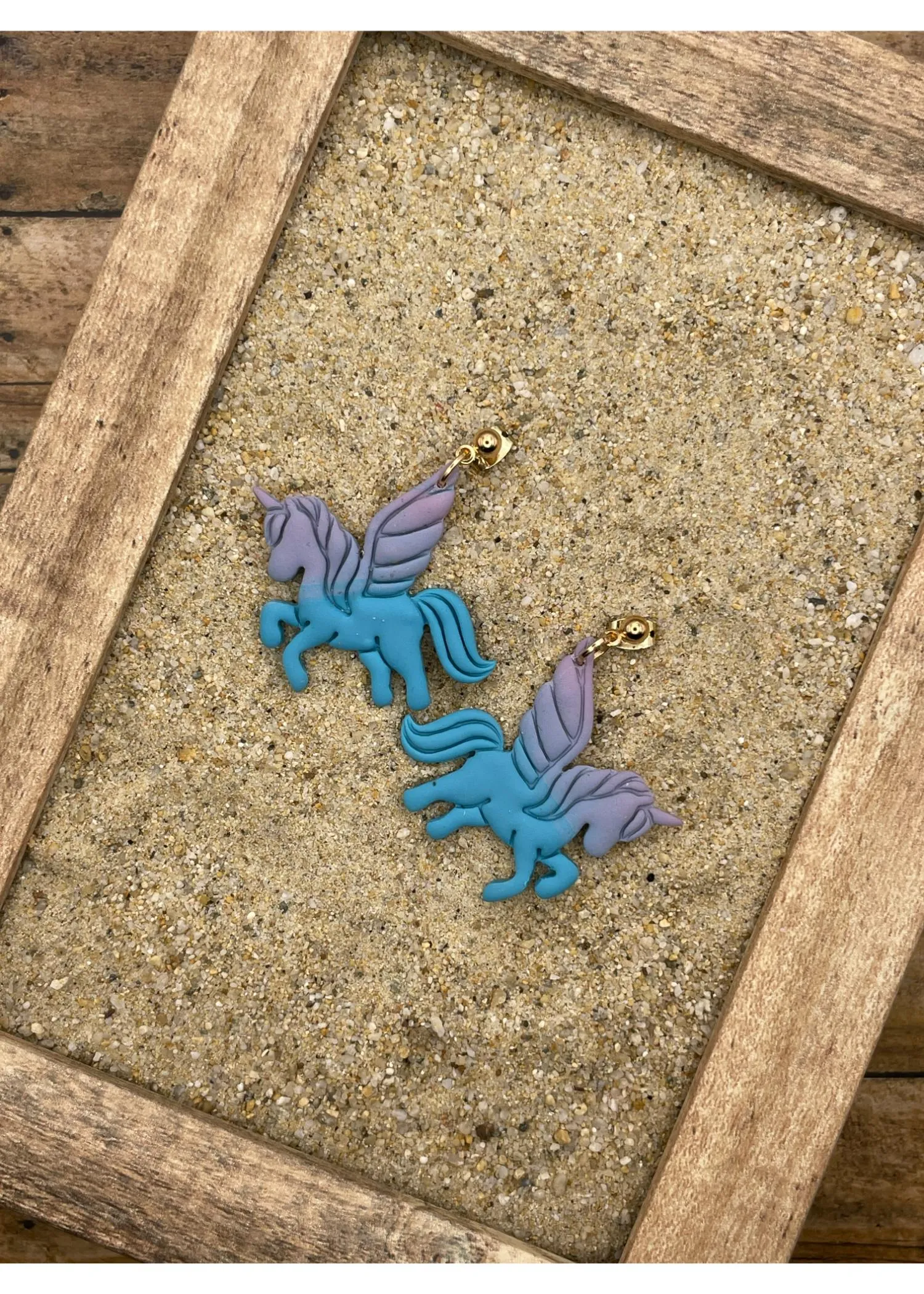 Unicorn Ombre Dangle Earrings - Purple sold by Modcloth product image thumbnail 3