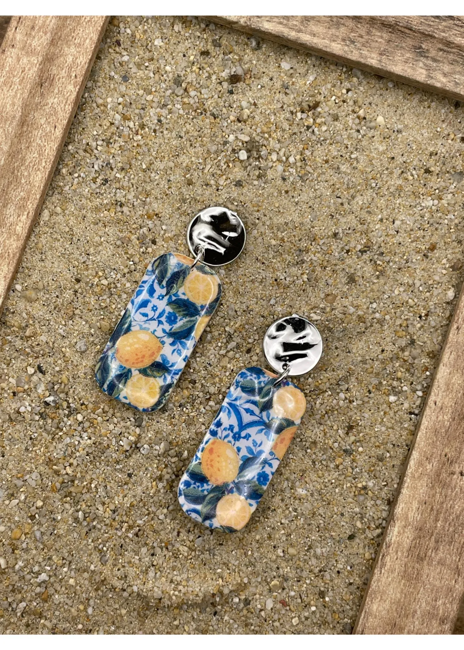 Lemon Printed Dangle Earrings sold by Modcloth product image thumbnail 4