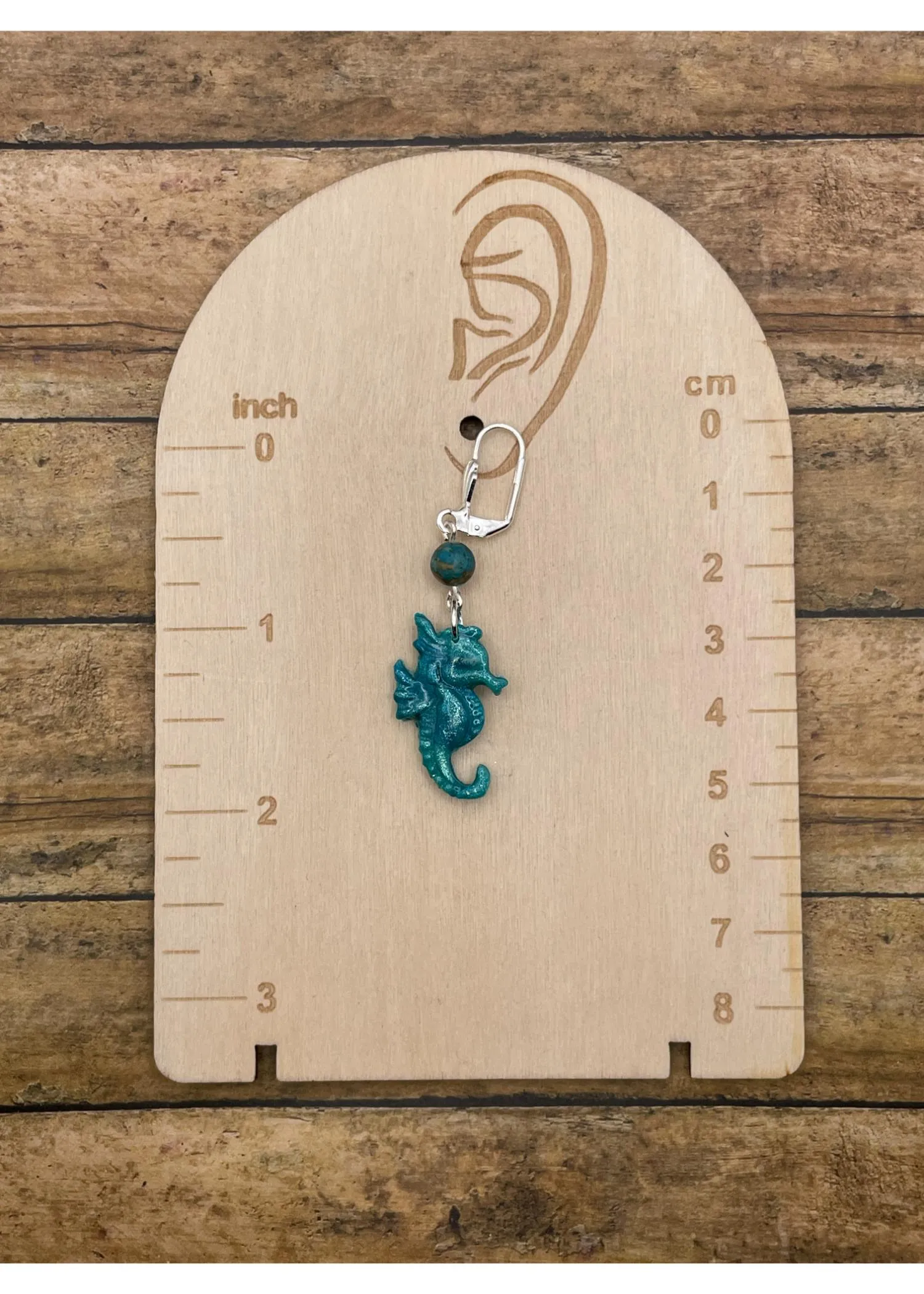 Shimmer Seahorse Dangle Earrings sold by Modcloth product image thumbnail 2