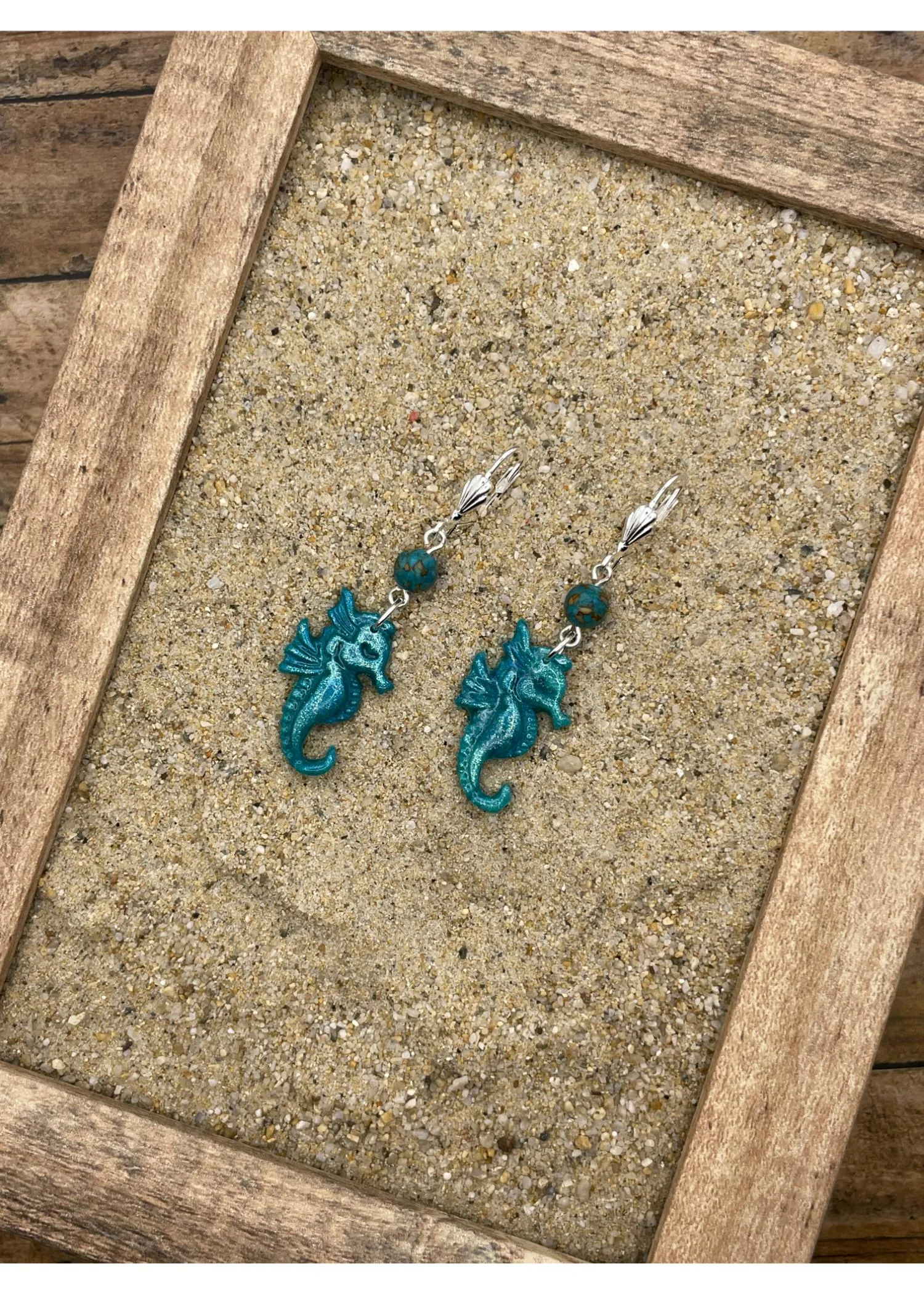 Shimmer Seahorse Dangle Earrings sold by Modcloth product image thumbnail 4