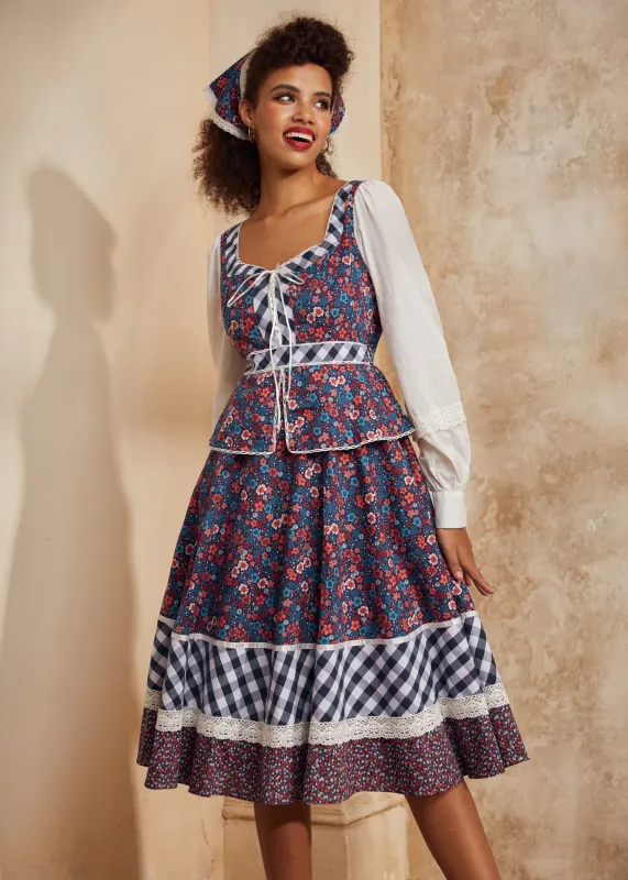 GUNNE SAX for ModCloth Camille Corset Midi Dress made by Modcloth