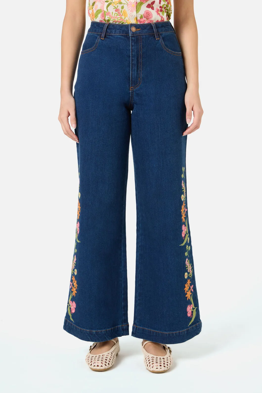 Liberty Native Embroidered Denim Jean sold by Modcloth product image thumbnail 2