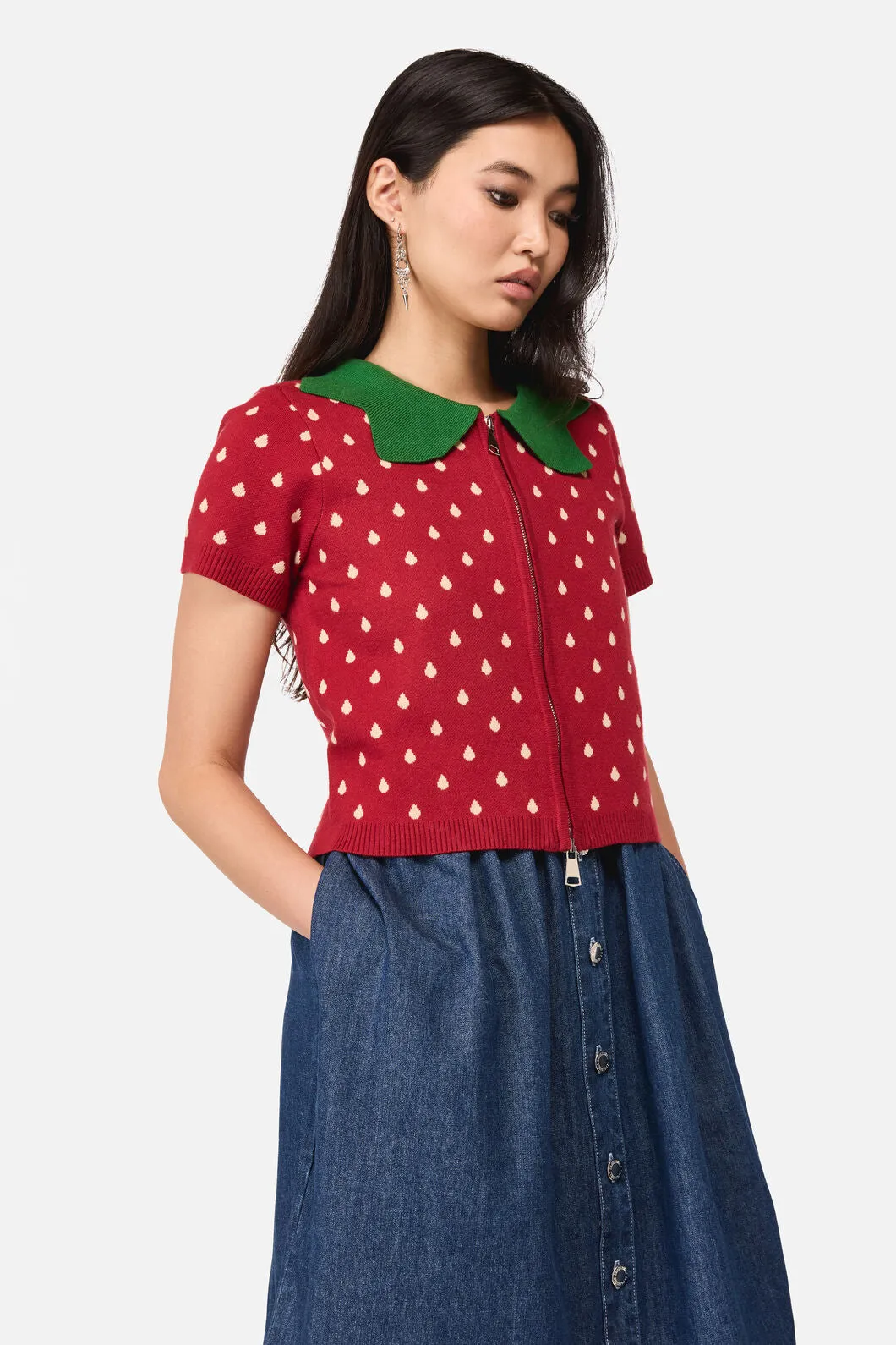 Strawberry Leaf Cardigan sold by Modcloth product image thumbnail 2