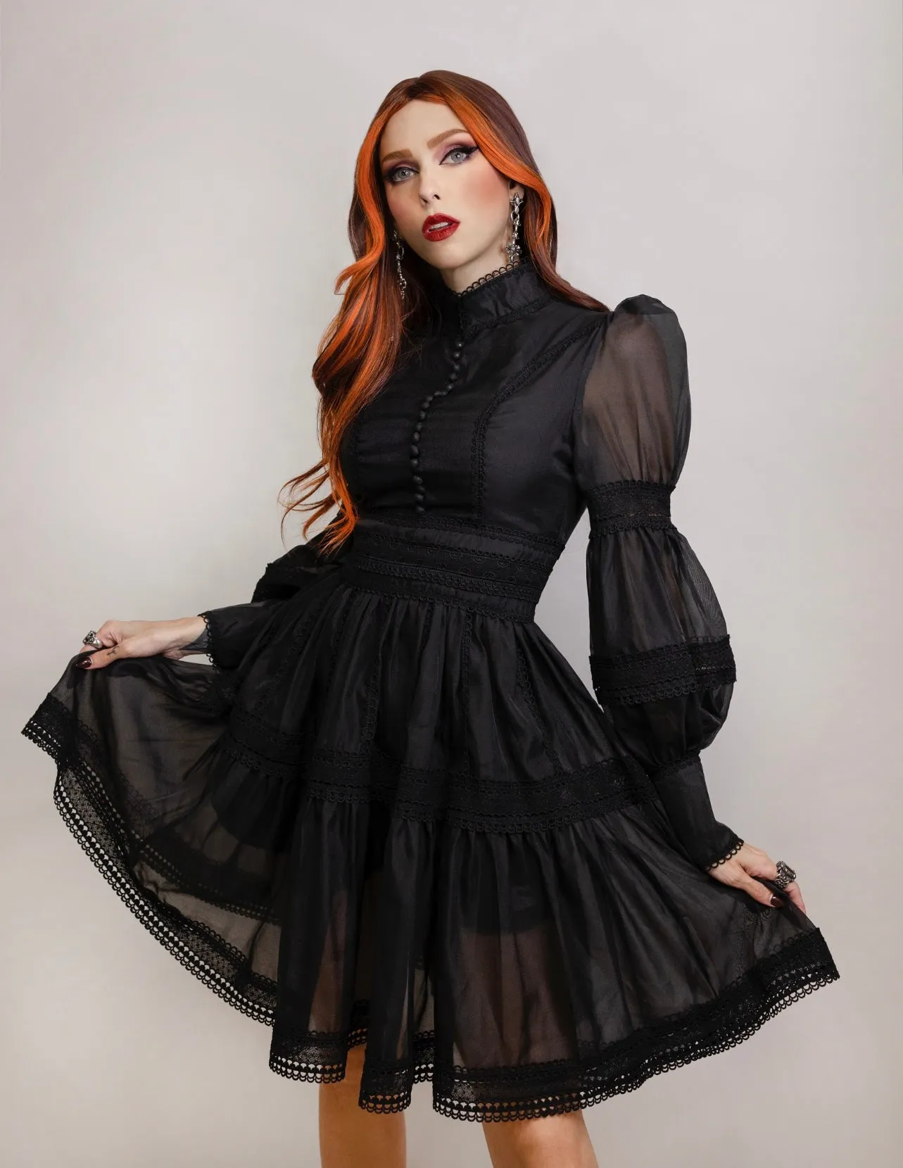 Morgana - Romantic Victorian Inspired Party Dress sold by Modcloth