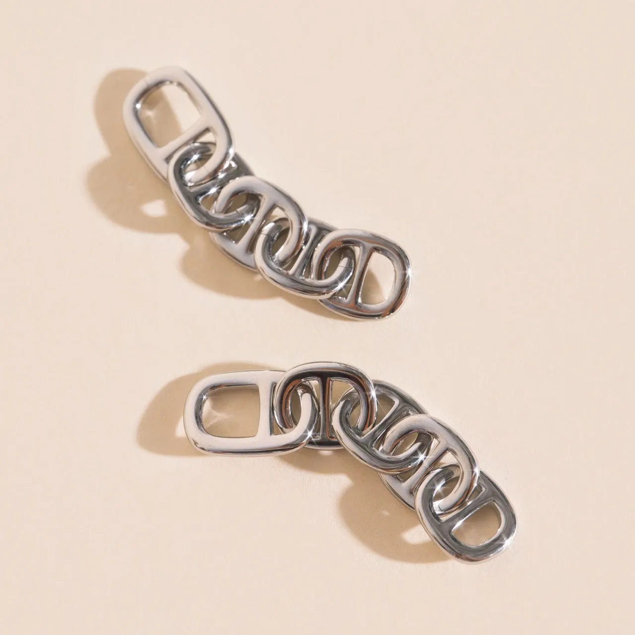 Chain Chunky Huggie Hoop Charms sold by Modcloth product image thumbnail 5
