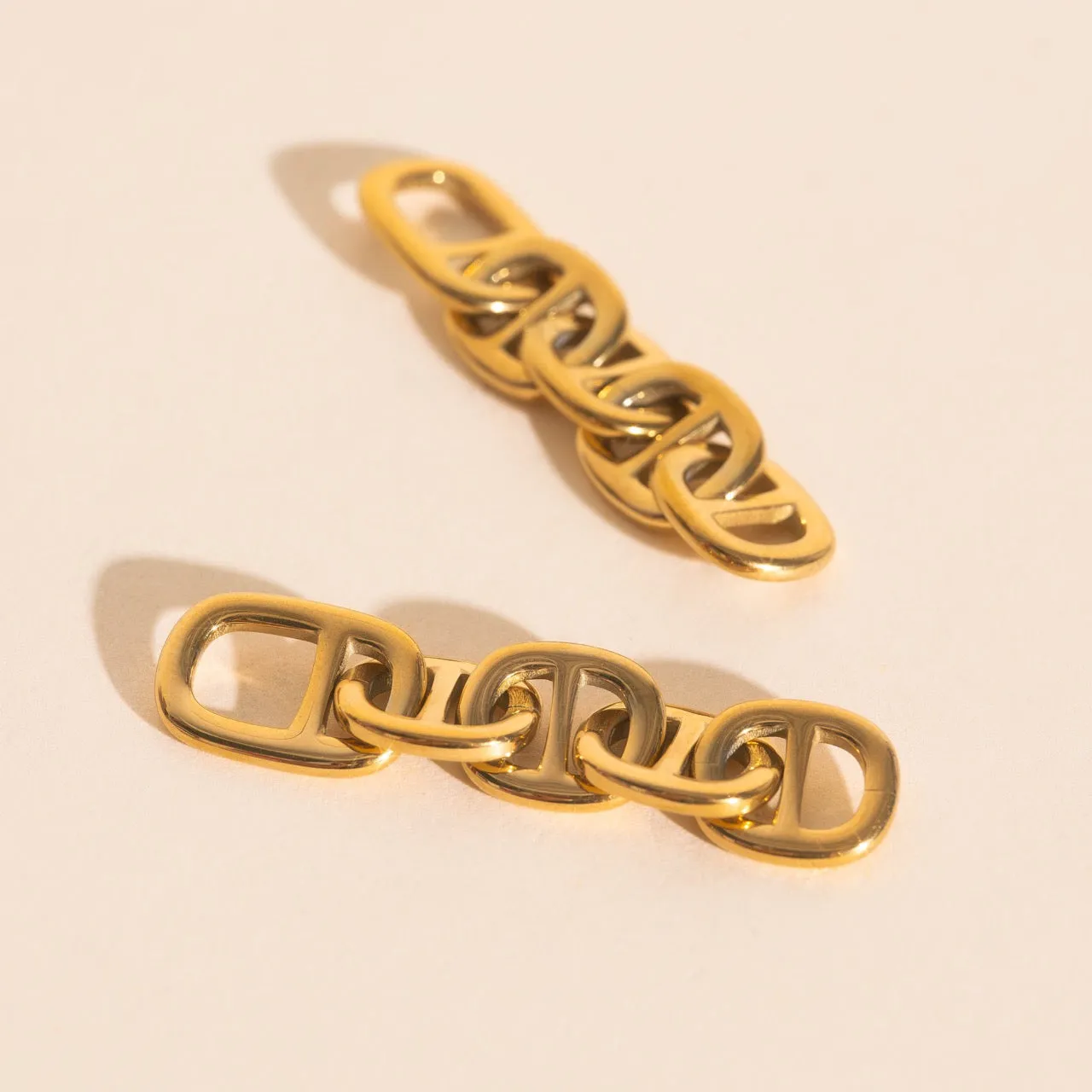 Chain Chunky Huggie Hoop Charms sold by Modcloth product image thumbnail 3