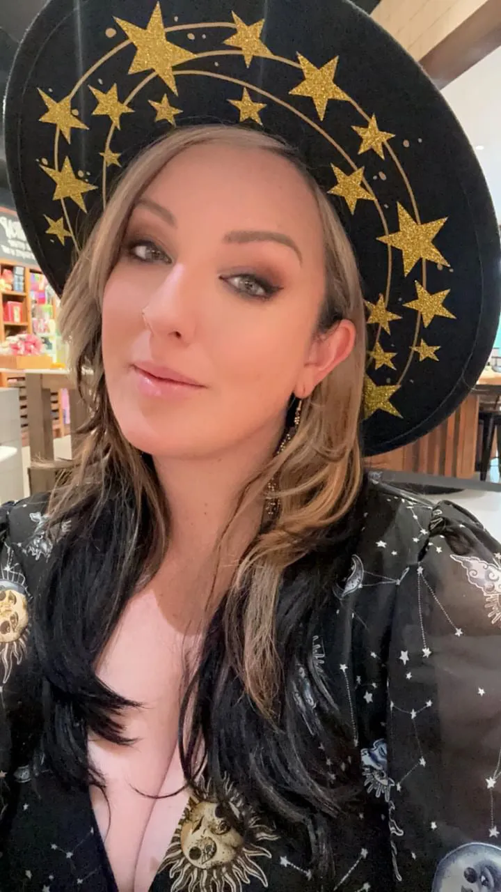 Vegan Felt Hat - XL Brim - Star Halo sold by Modcloth