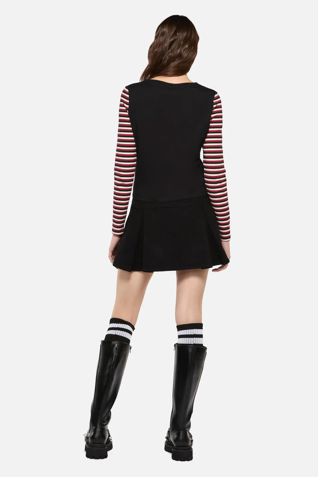 Sucked In Gothic Contrast Sleeve Top sold by Modcloth product image thumbnail 5