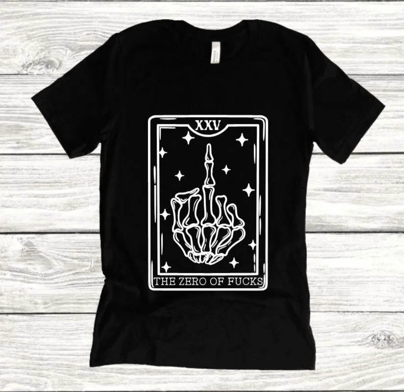 The Zero of Fucks Tarot: T-Shirt, Pullover, Hoodie, Tank or Long Sleeve made by Modcloth