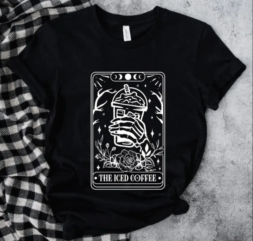 The Iced Coffee Tarot: T-Shirt, Pullover, Hoodie, Tank or Long Sleeve sold by Modcloth