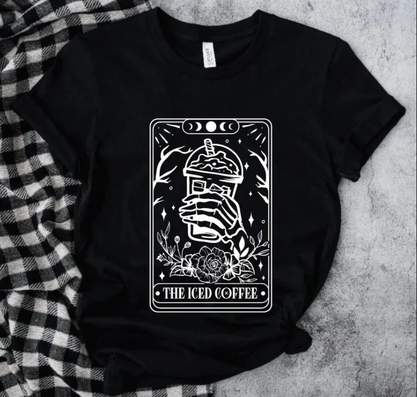 The Iced Coffee Tarot: T-Shirt, Pullover, Hoodie, Tank or Long Sleeve sold by Modcloth