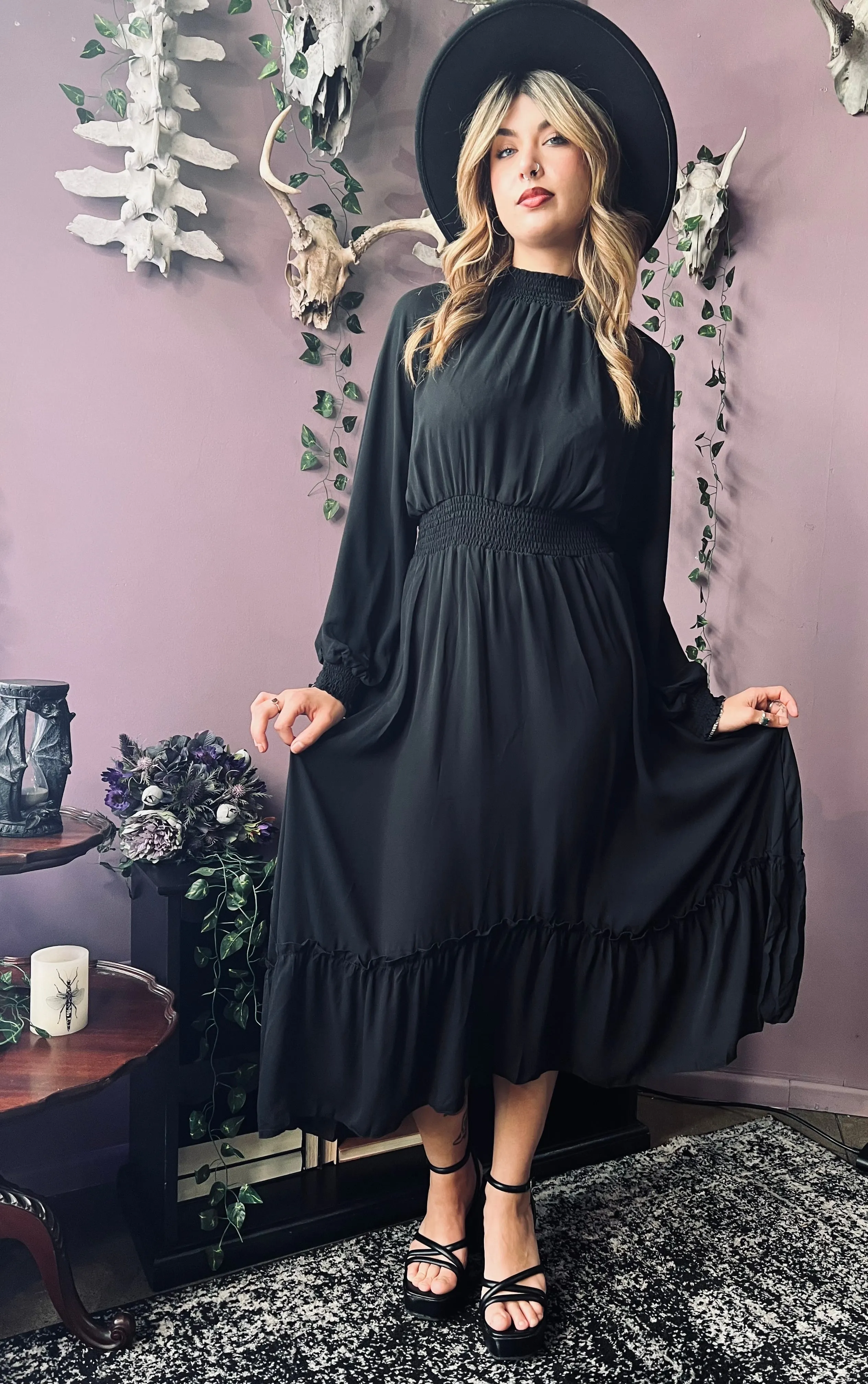 Dorothea - Classic Boho Shirred Witch Dress sold by Modcloth product image thumbnail 4