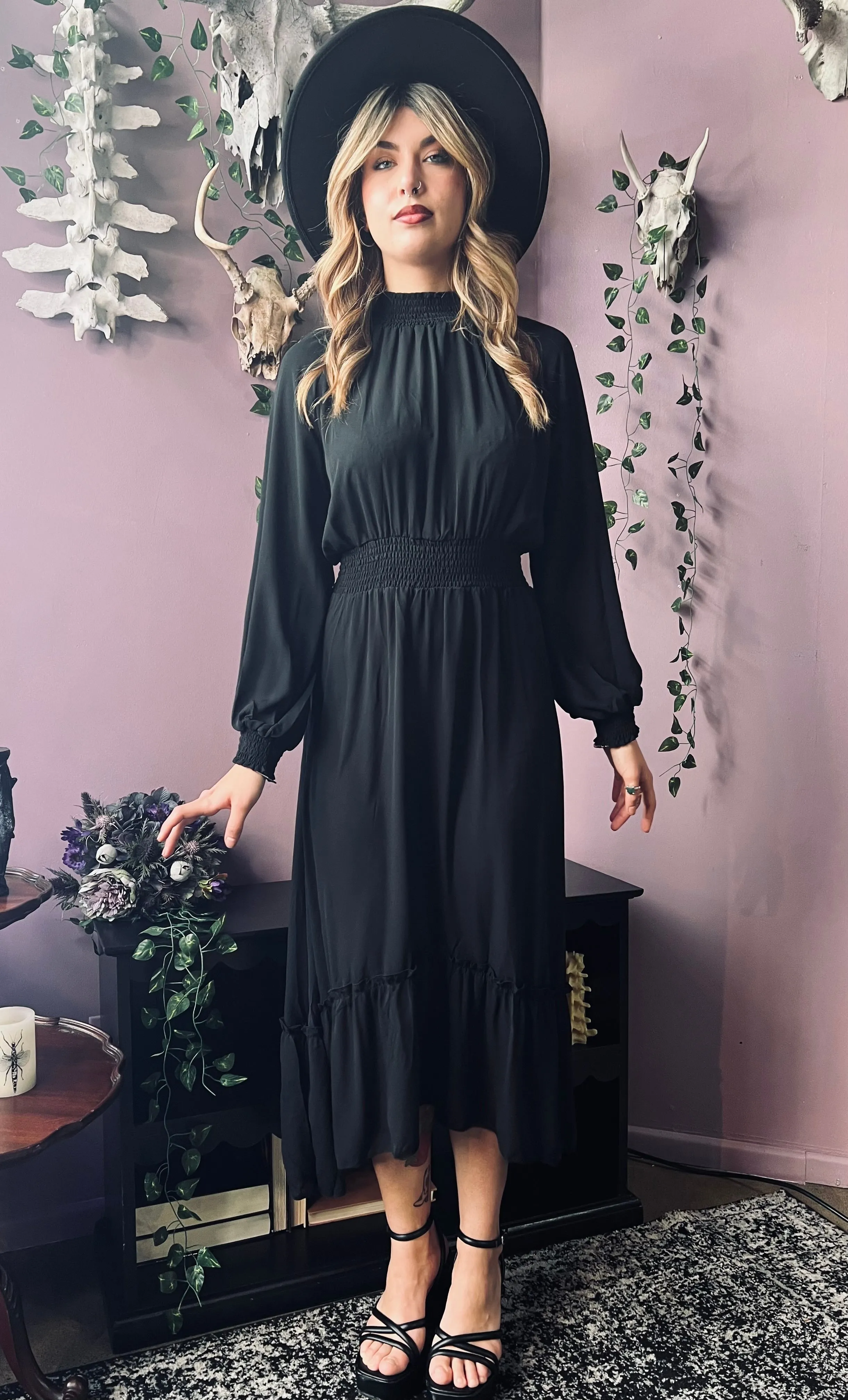 Dorothea - Classic Boho Shirred Witch Dress sold by Modcloth product image thumbnail 5