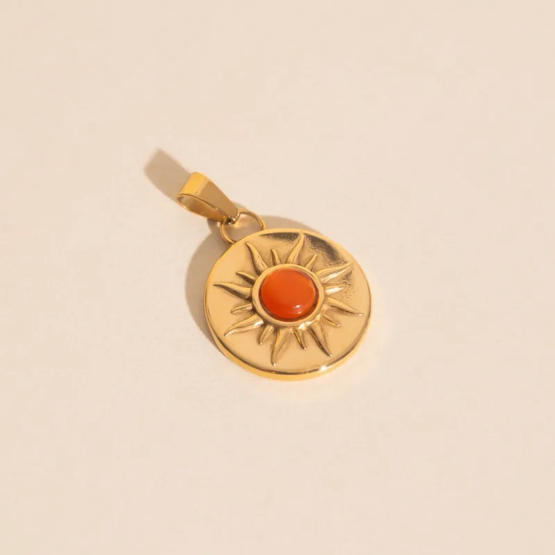 Amber Sun Necklace Charm made by Modcloth