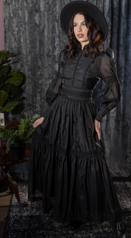 Morgana - Romantic Victorian Inspired Maxi Dress sold by Modcloth