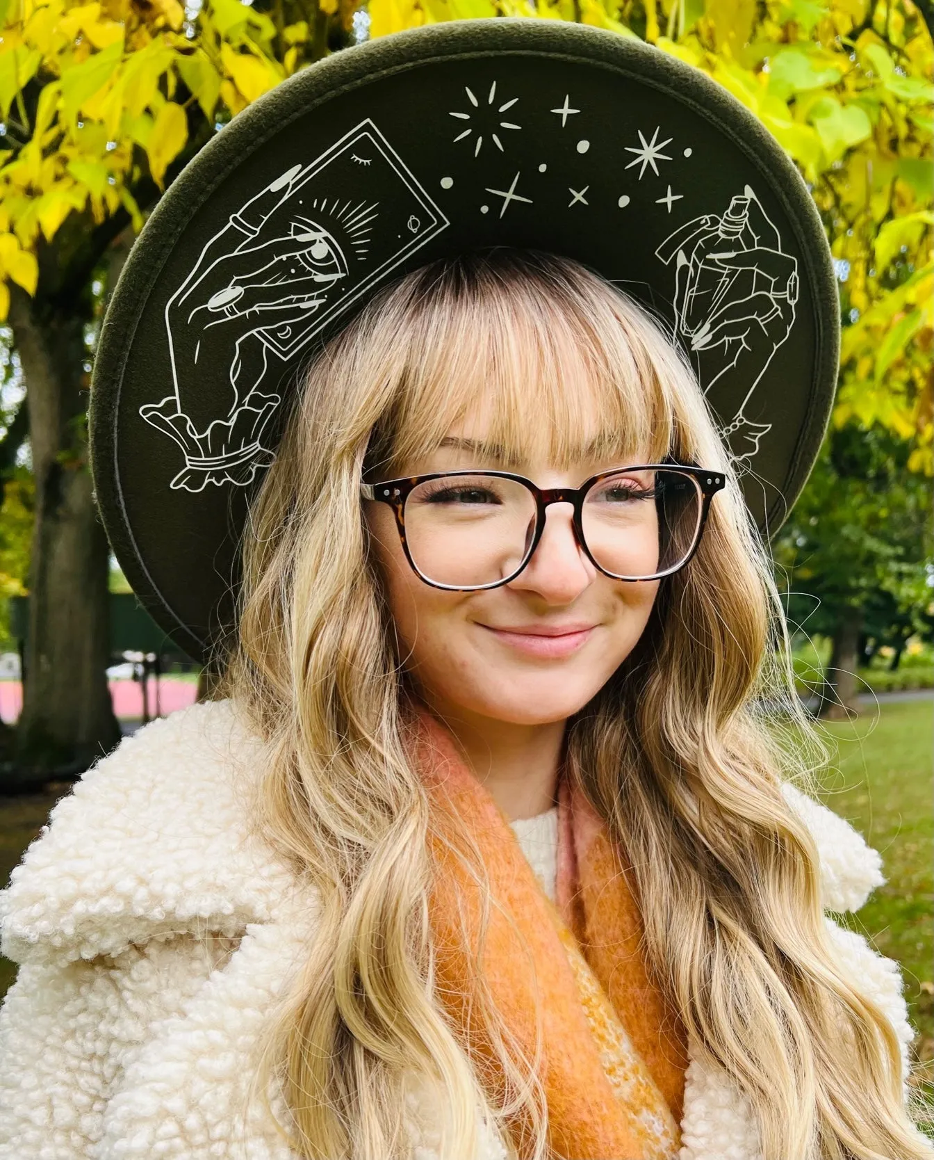 Vegan Felt Hat - XL Brim - Hands of Tarot sold by Modcloth product image thumbnail 2