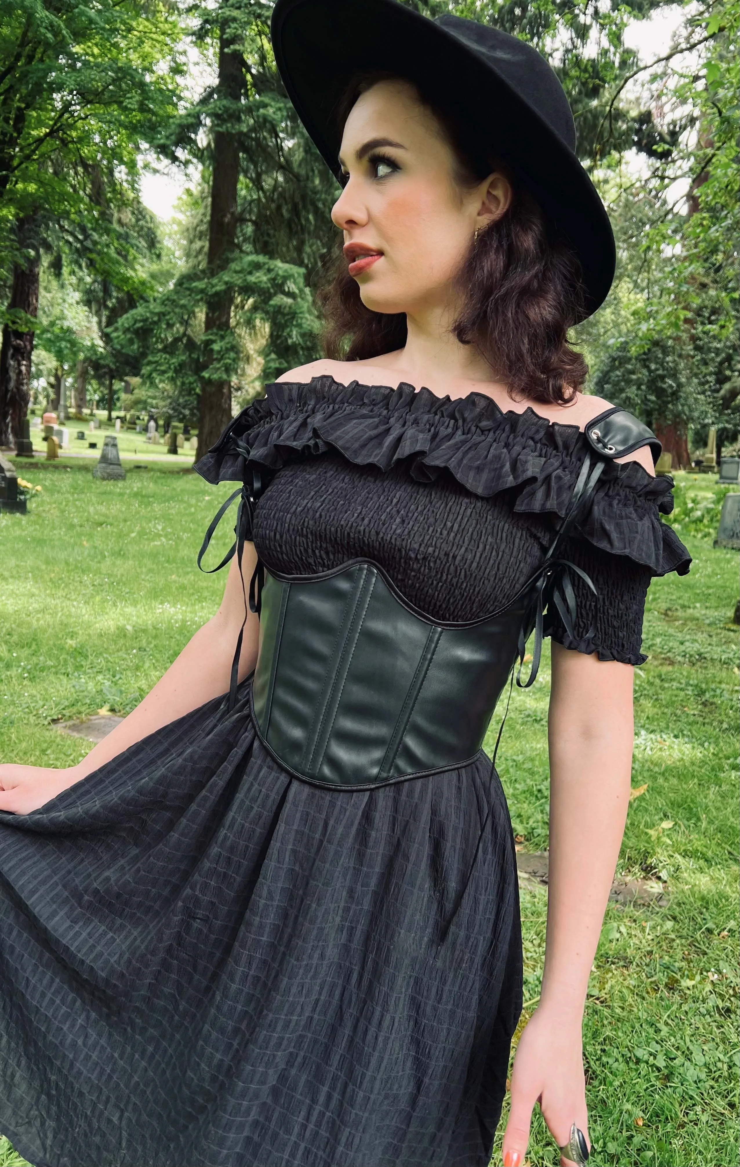 Hilda - Dark Plaid Cottage Dress sold by Modcloth product image thumbnail 4