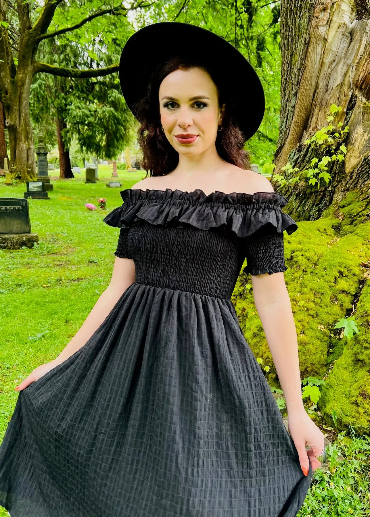 Hilda - Dark Plaid Cottage Dress sold by Modcloth product image thumbnail 2