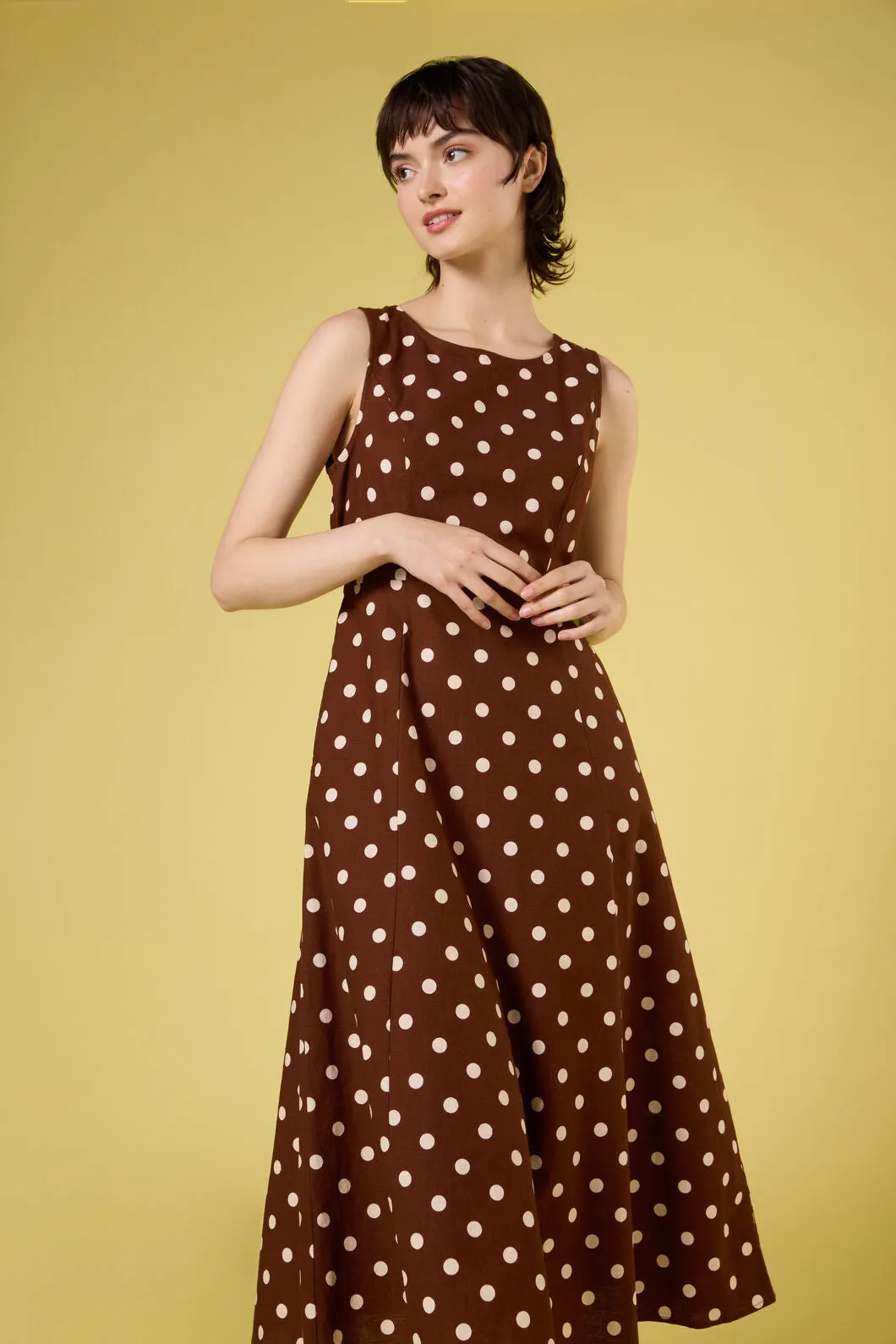 Polka Dot Midi Dress sold by Modcloth