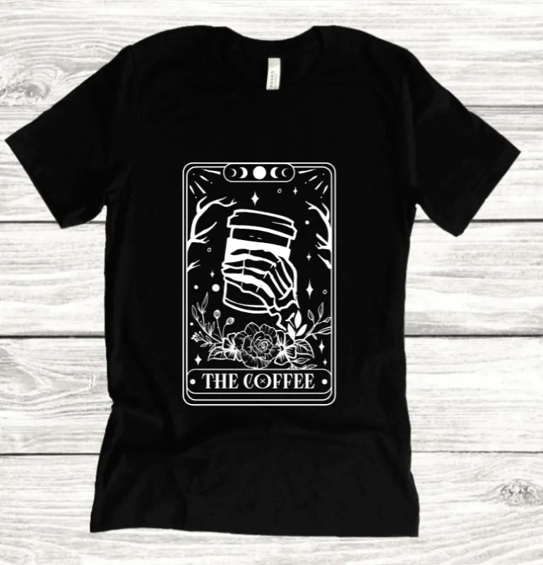 The Coffee Tarot: T-Shirt, Pullover, Hoodie, Tank or Long Sleeve made by Modcloth