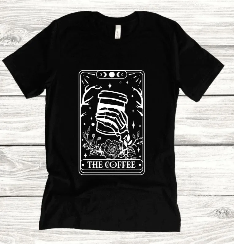 The Coffee Tarot: T-Shirt, Pullover, Hoodie, Tank or Long Sleeve sold by Modcloth