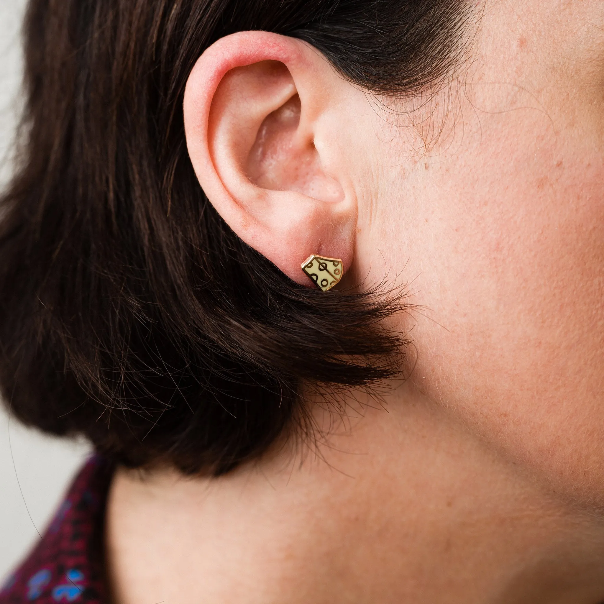 Cheese Stud Earrings sold by Modcloth product image thumbnail 4
