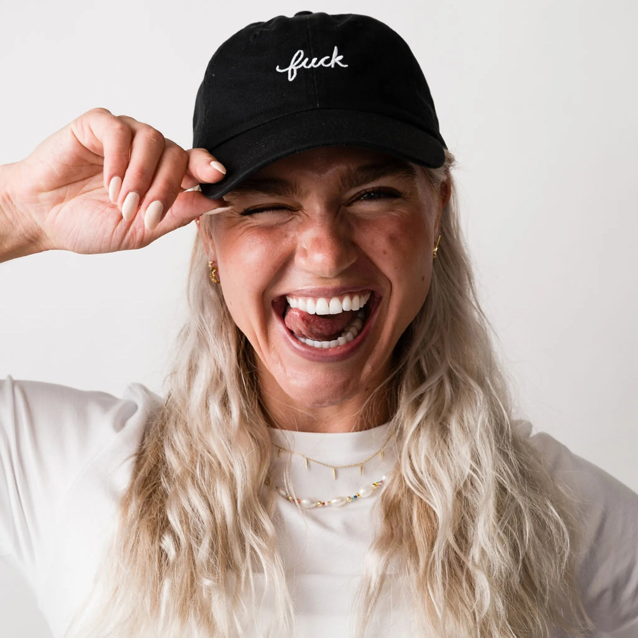 Fuck Script Baseball Hat sold by Modcloth product image thumbnail 4