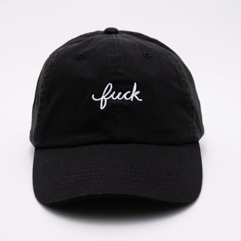 Fuck Script Baseball Hat sold by Modcloth