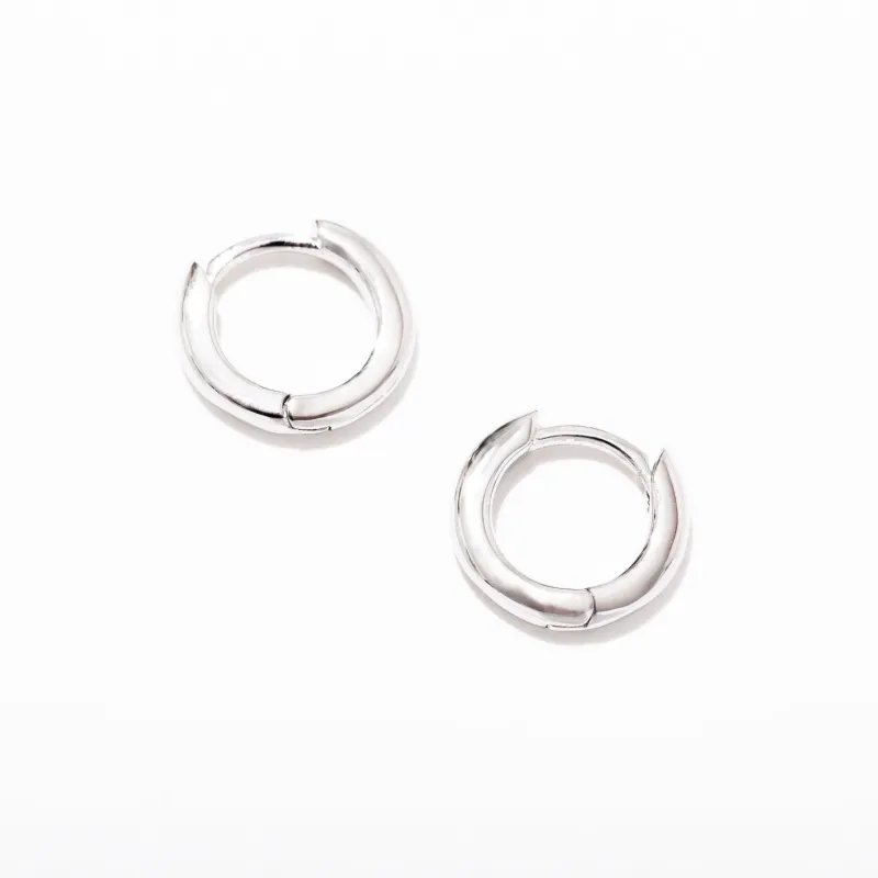 Margot Huggie Hoop Earrings Sterling Silver sold by Modcloth