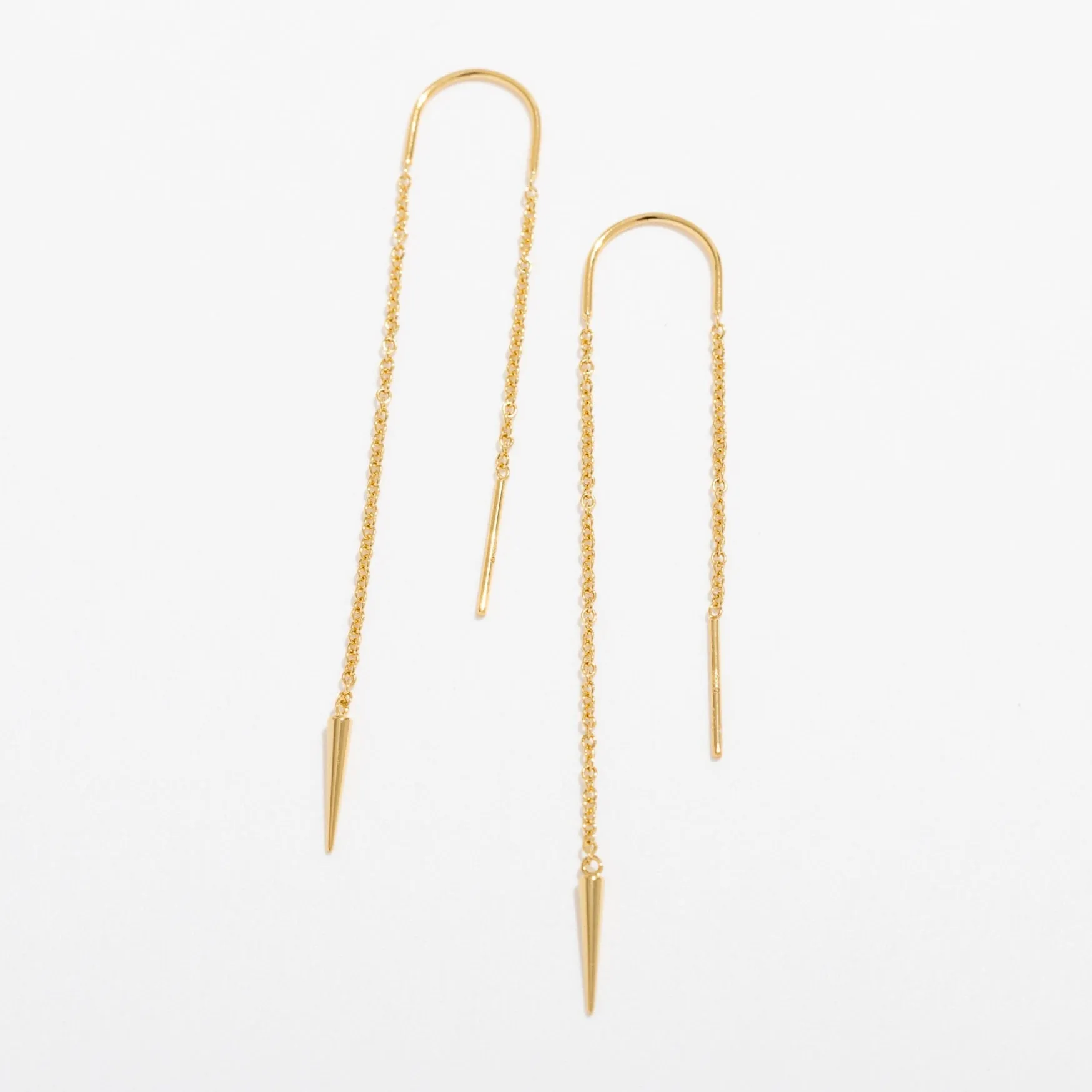 Spike Threader Earrings Sterling Silver sold by Modcloth