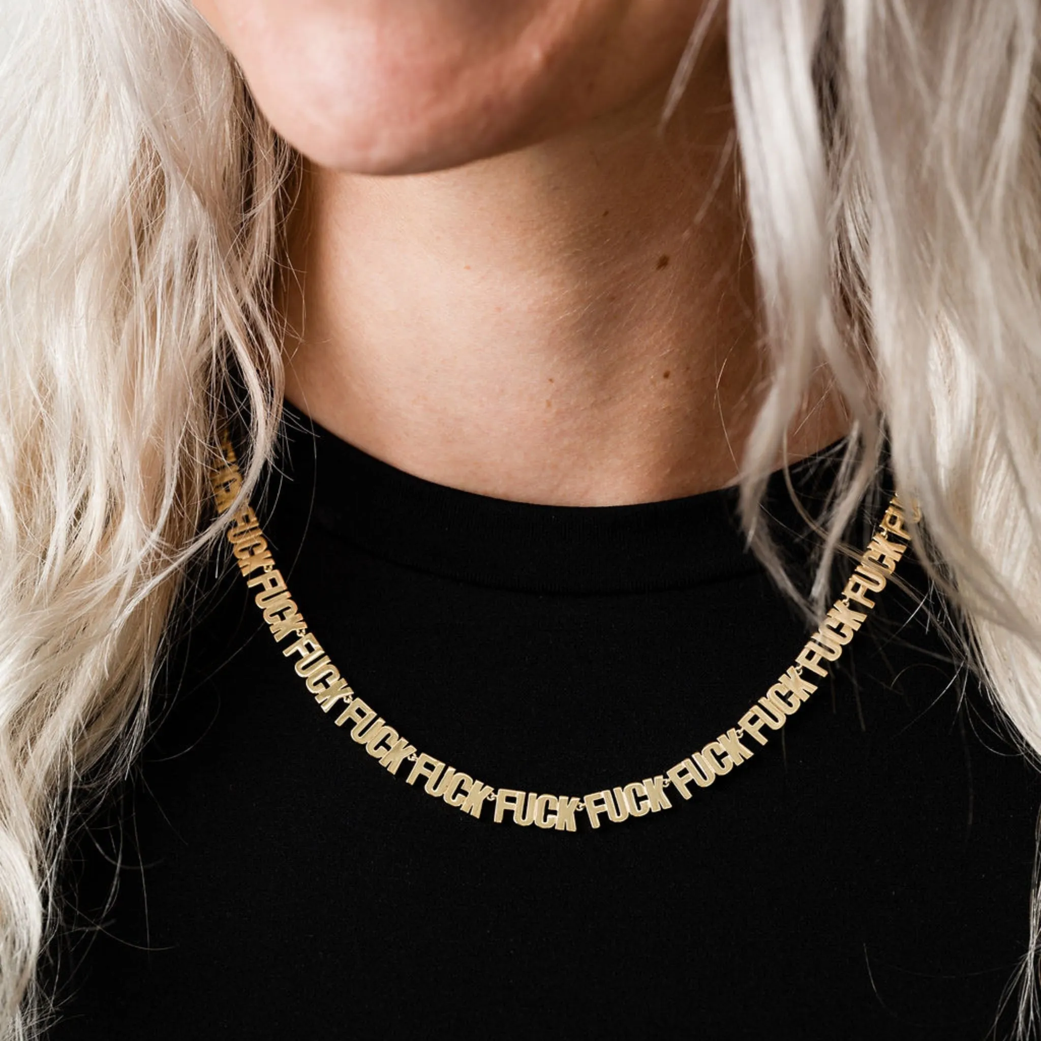 Fuck Fuck Fuck Chain Necklace sold by Modcloth product image thumbnail 5