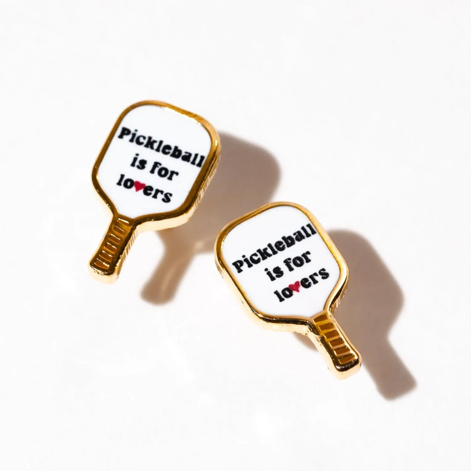 Edgy Pickleball Stud Earrings sold by Modcloth
