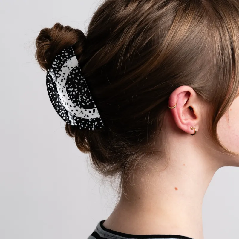 Black and White Rainbow Hair Claw sold by Modcloth