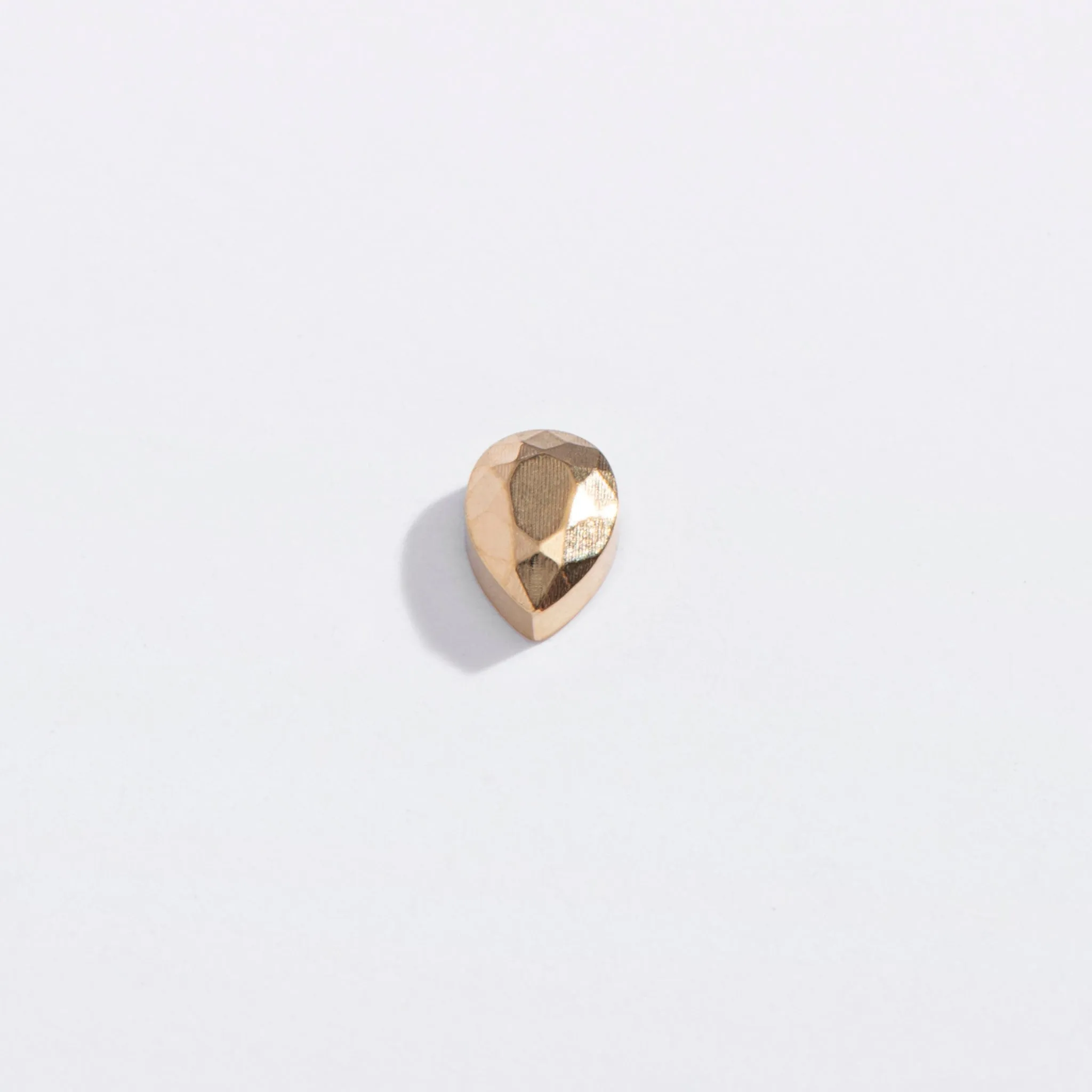 Tiny Faceted Teardrop Flat Back Stud Earrings sold by Modcloth product image thumbnail 4