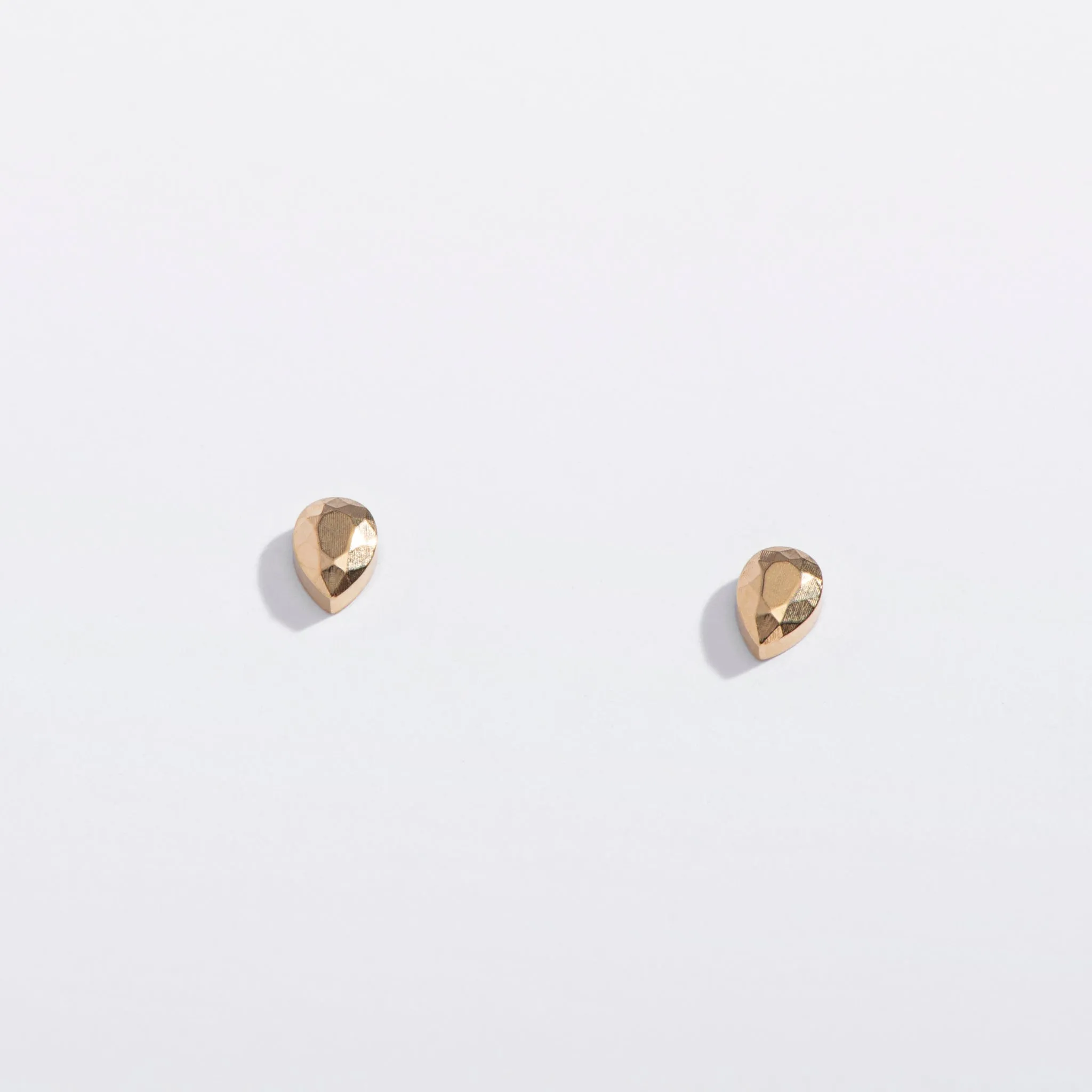Tiny Faceted Teardrop Flat Back Stud Earrings sold by Modcloth