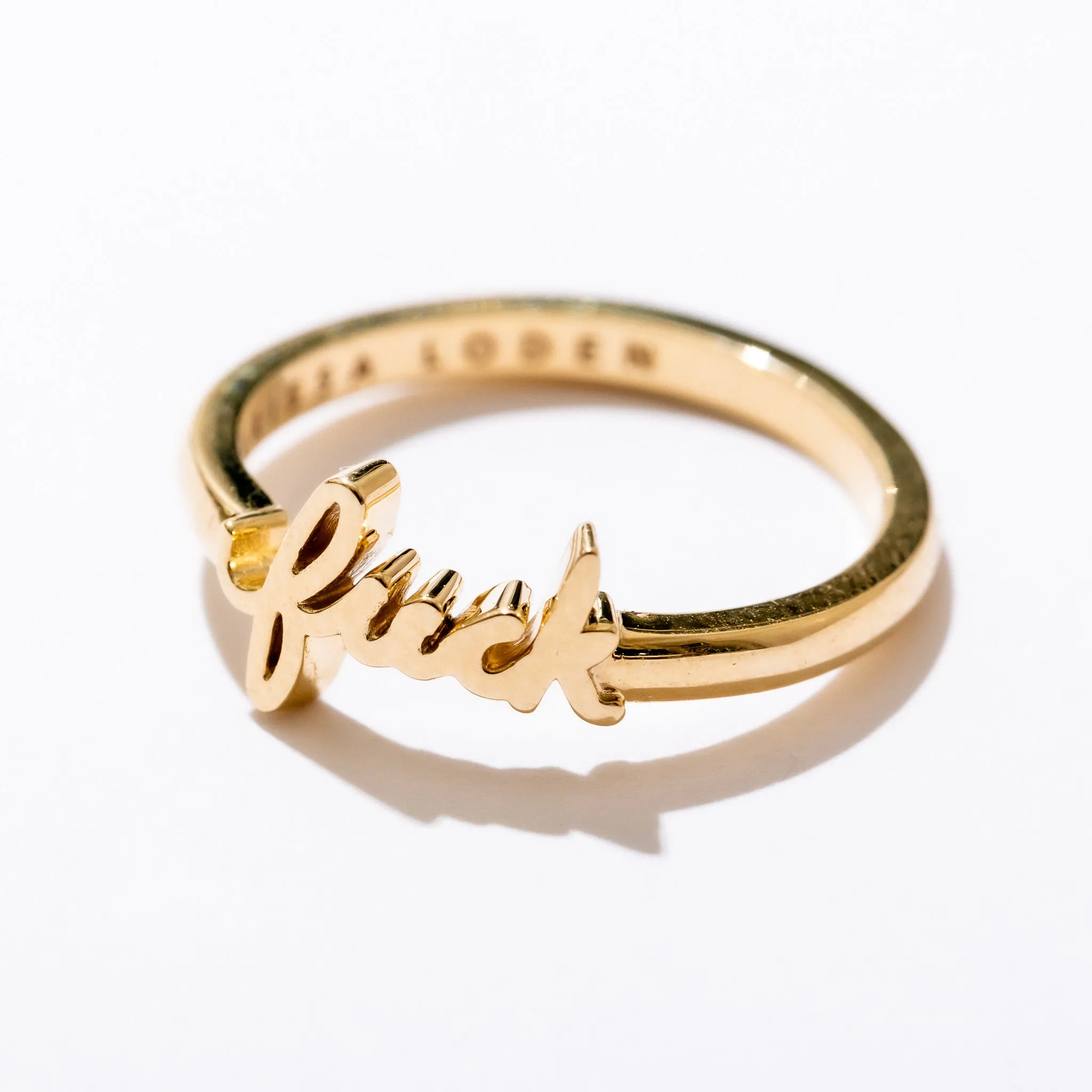 Fuck Script Ring sold by Modcloth product image thumbnail 5