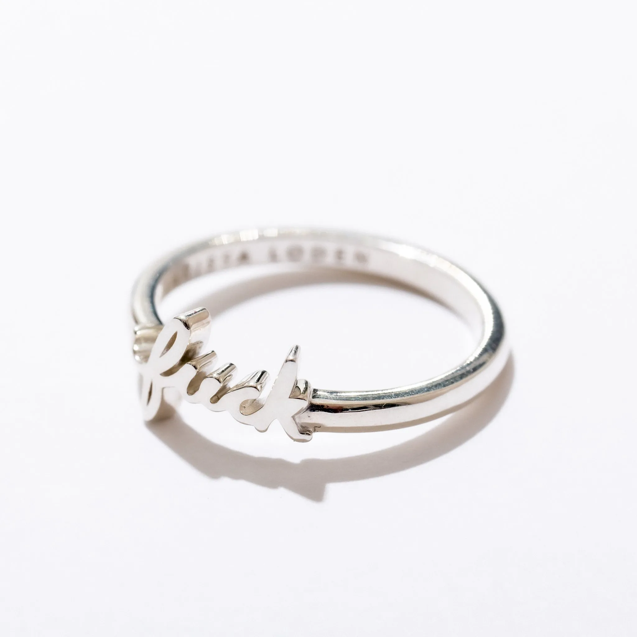 Fuck Script Ring sold by Modcloth product image thumbnail 3