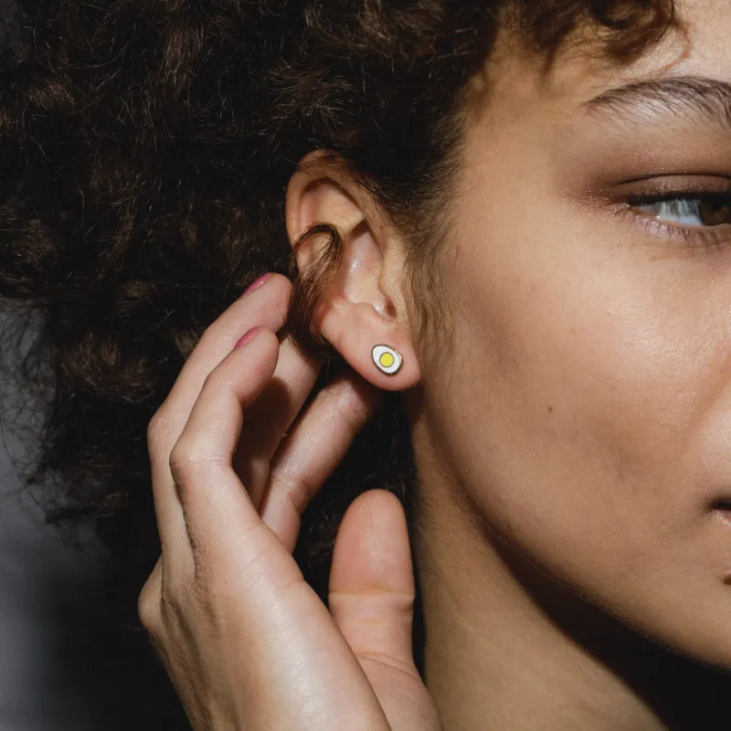 Egg Stud Earrings made by Modcloth