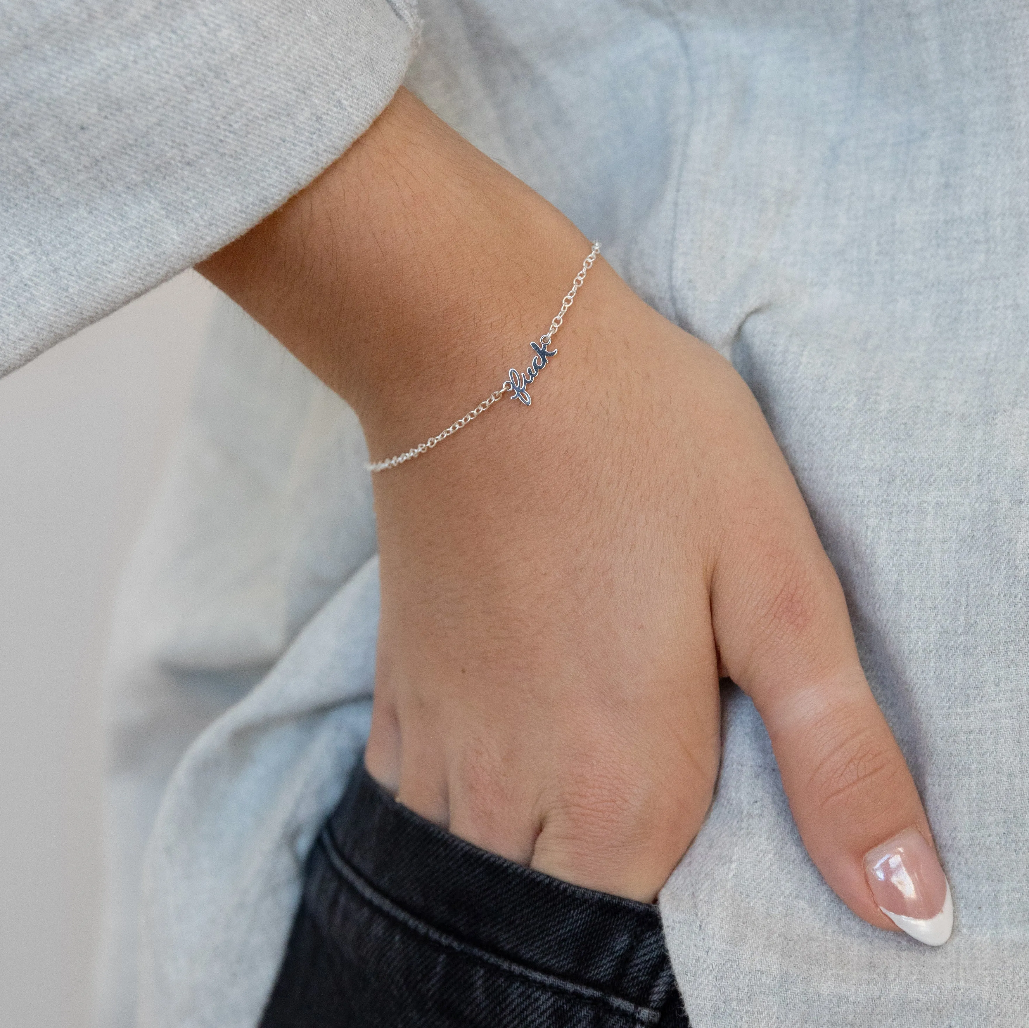 Fuck Script Bracelet sold by Modcloth product image thumbnail 2