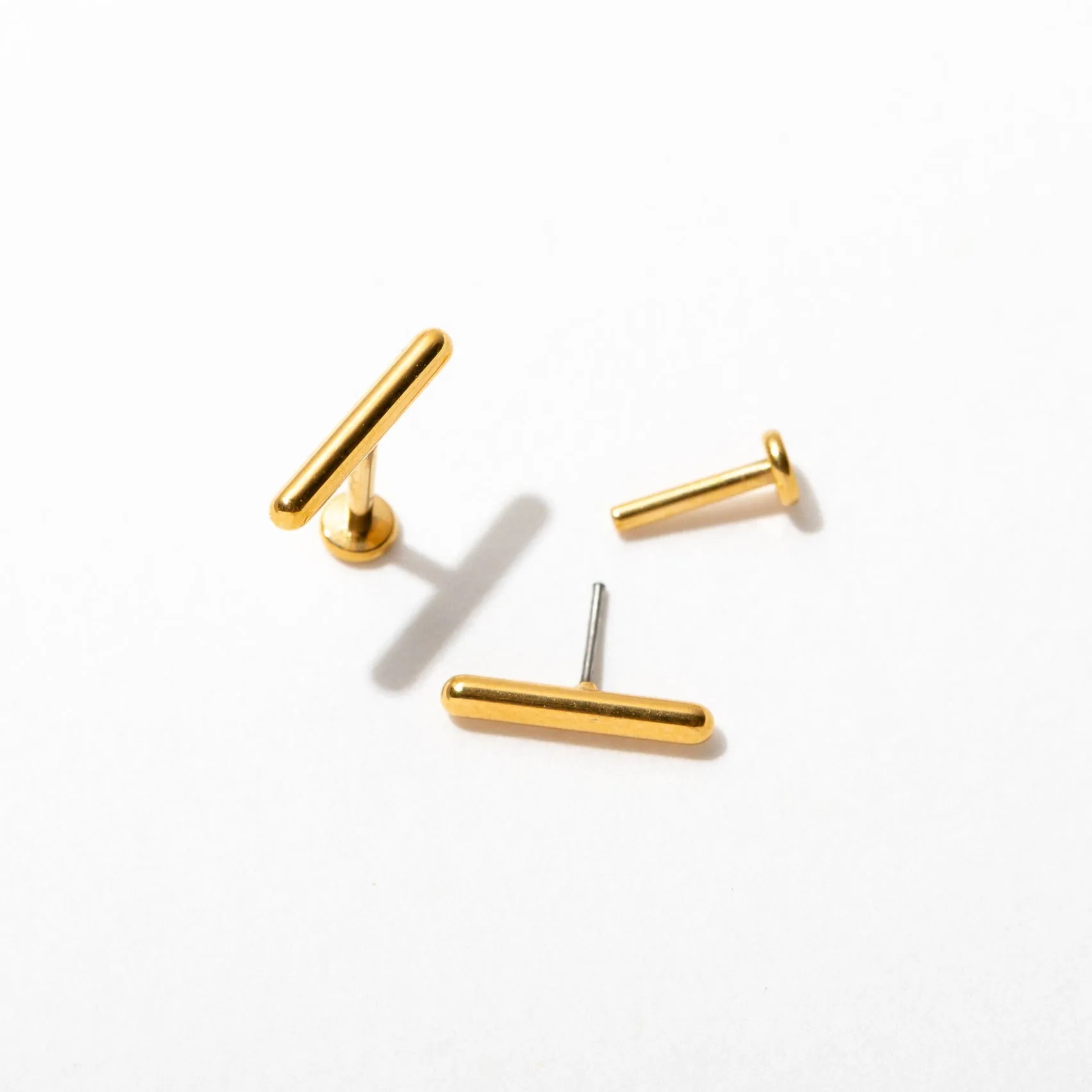 Tiny Bar Flat Back Stud Earrings sold by Modcloth product image thumbnail 3