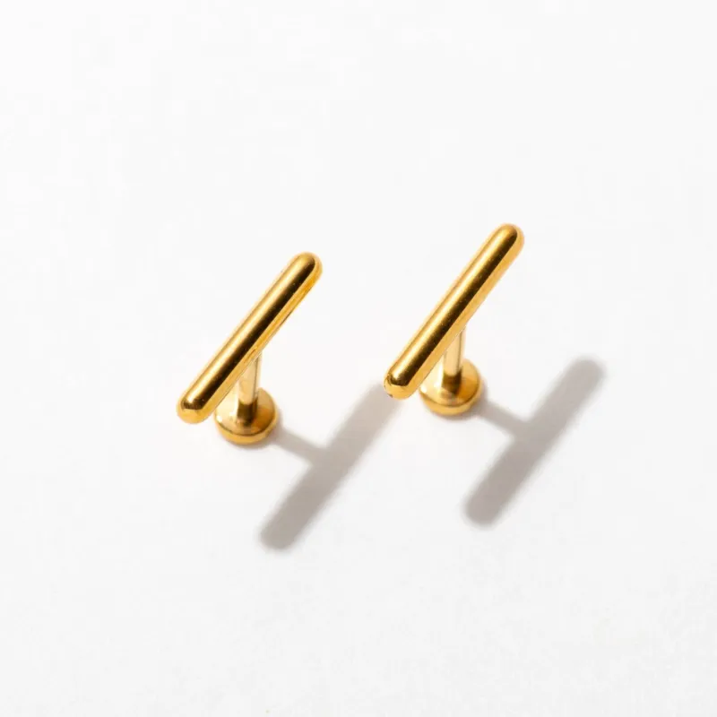 Tiny Bar Flat Back Stud Earrings sold by Modcloth